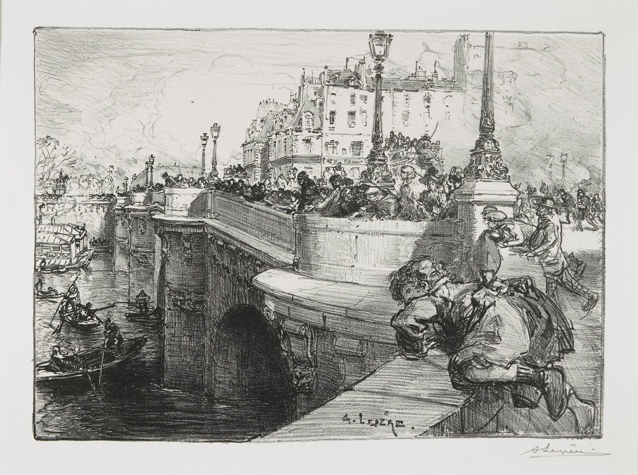 ¡Alguien se ha ahogado!, c. 1895 de Auguste Louis Lepère