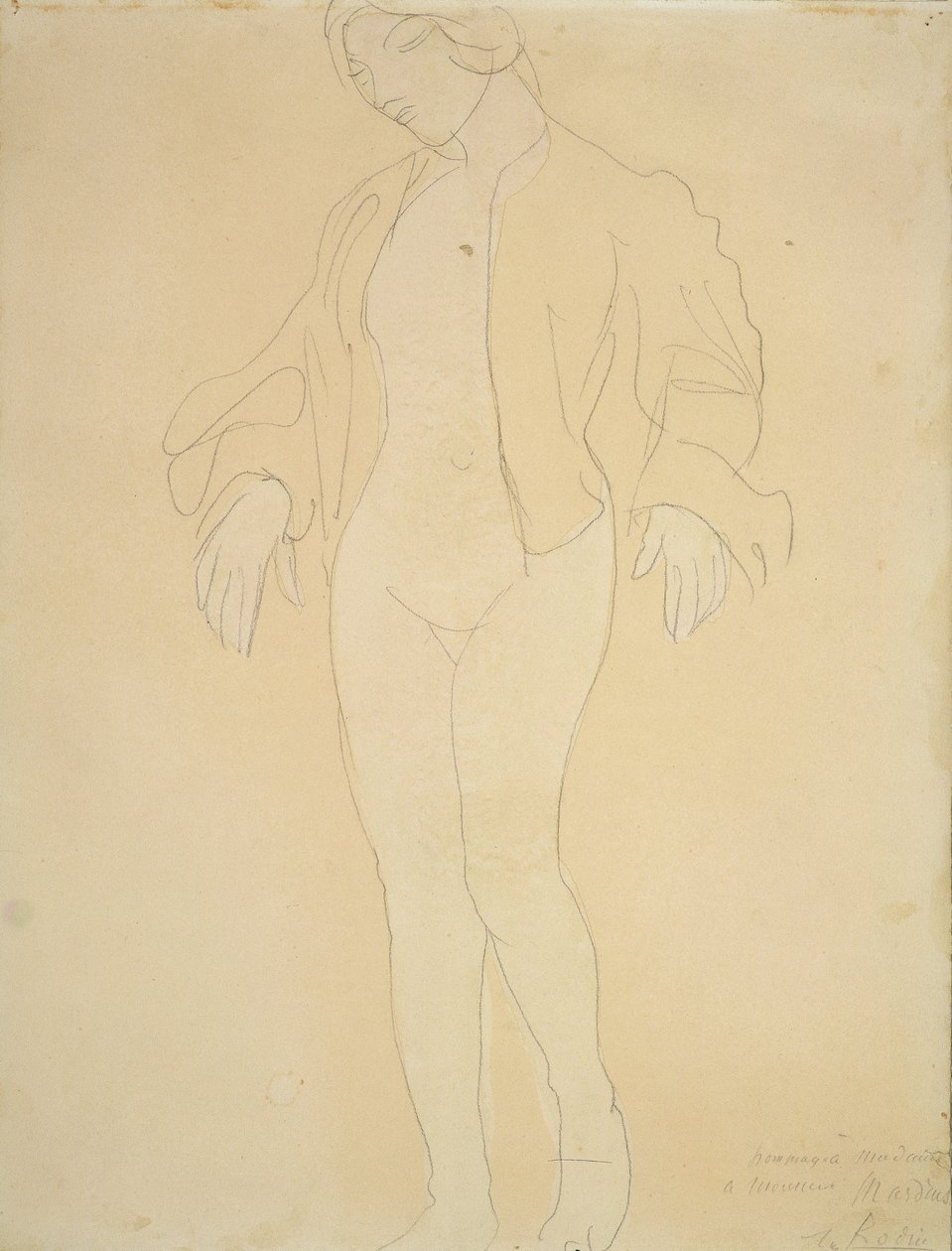 Una bailarina desnuda de Auguste Rodin