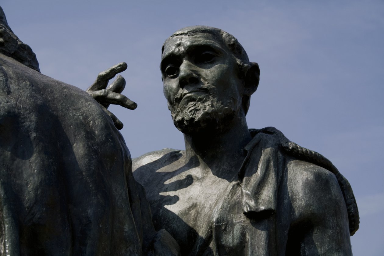 Detalle de Los burgueses de Calais, completado en 1889 de Auguste Rodin