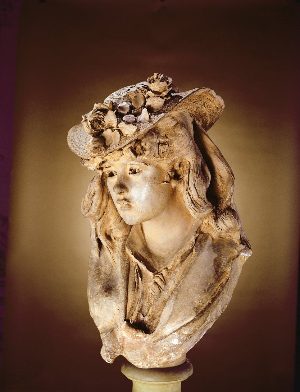 Retrato de una Mujer Joven, c.1865 de Auguste Rodin