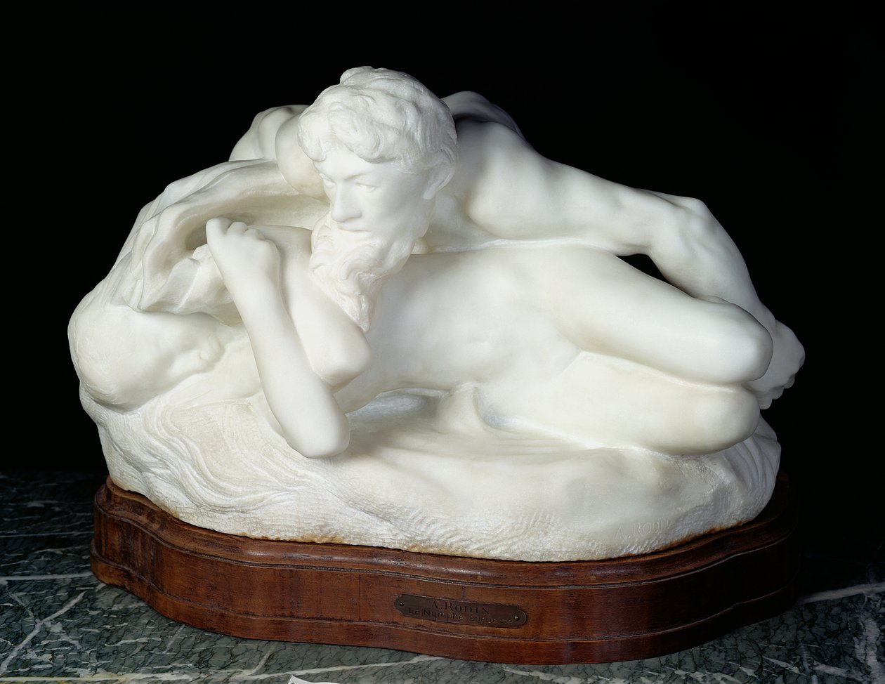 Psique-Primavera, también conocida como la Ninfa Sorprendida, o La Primavera, 1886 de Auguste Rodin