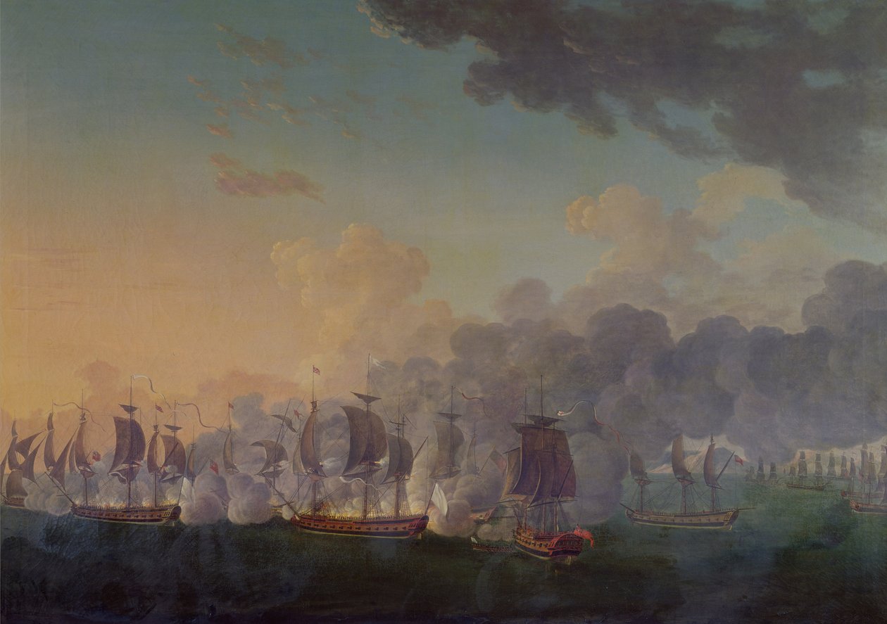 La batalla de Louisbourg el 21 de julio de 1781 de Auguste Rossel De Cercy