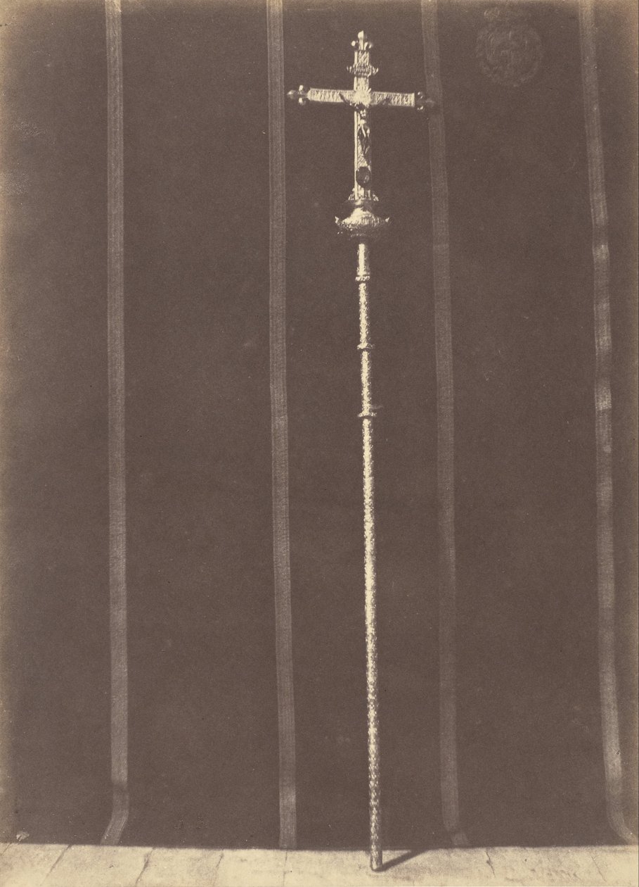 Jerusalén. Cruz de plata cincelada donada por Luis XIII a la Iglesia del Santo Sepulcro de Auguste Salzmann