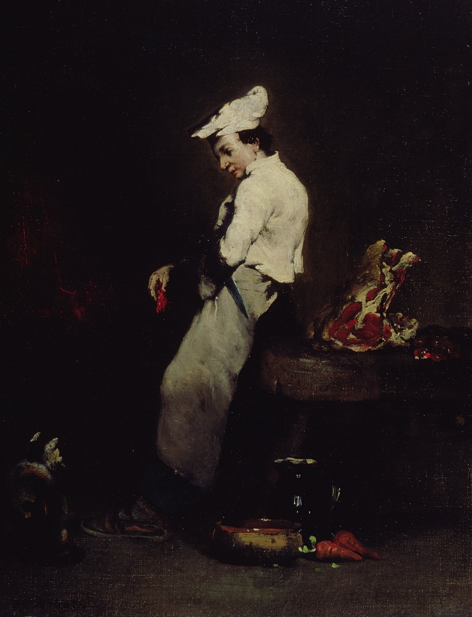 El joven cocinero de Auguste Theodule Ribot