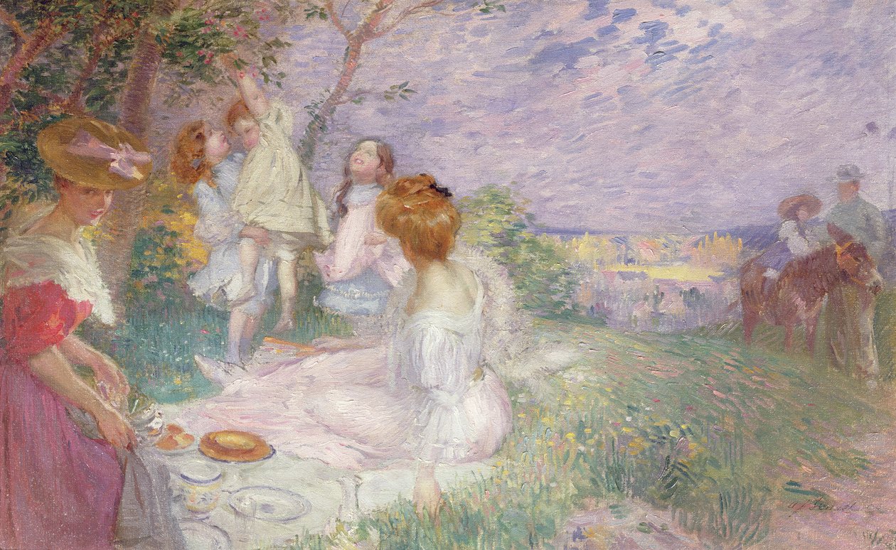 El picnic, 1906 de Auguste-Frederic Bonnet