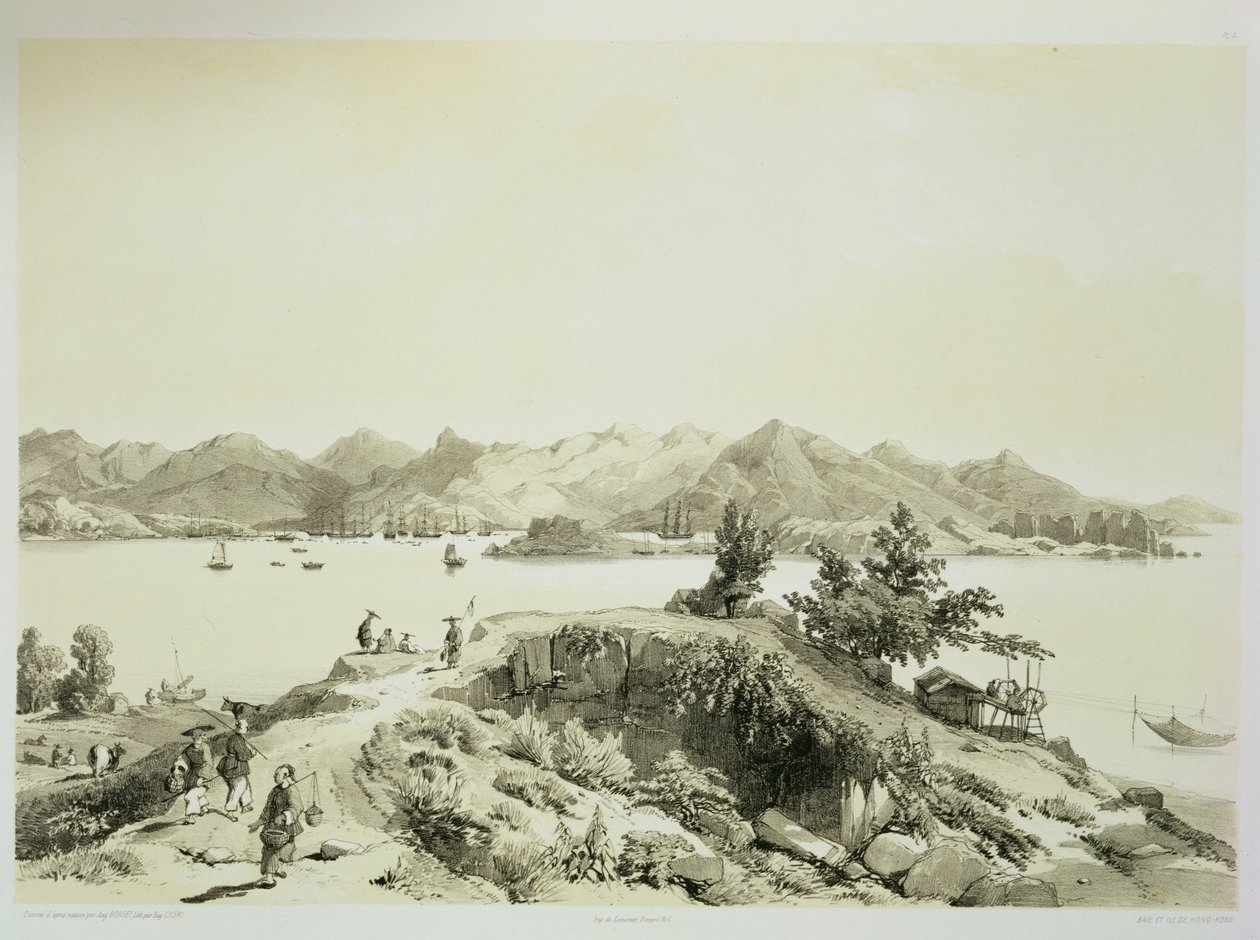 La bahía y la isla de Hong Kong, lámina 4 de 