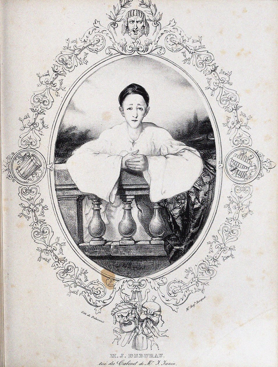Jean-Gaspard Deburau como Pierrot de Auguste Bouquet
