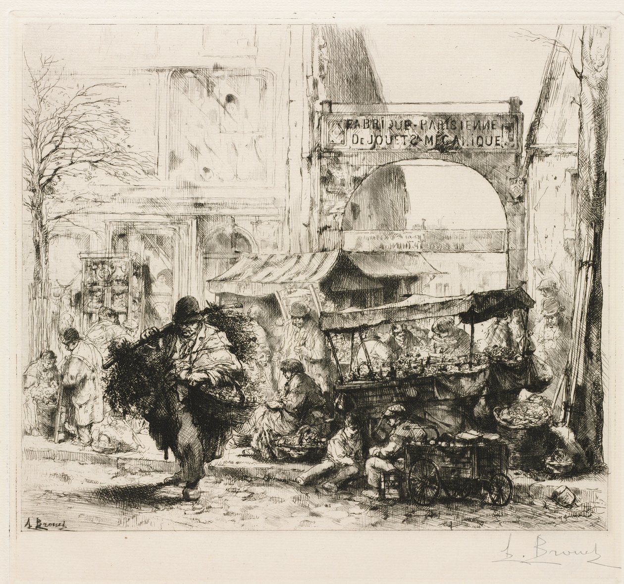 Una mañana en la Avenida de Clichy de Auguste Brouet