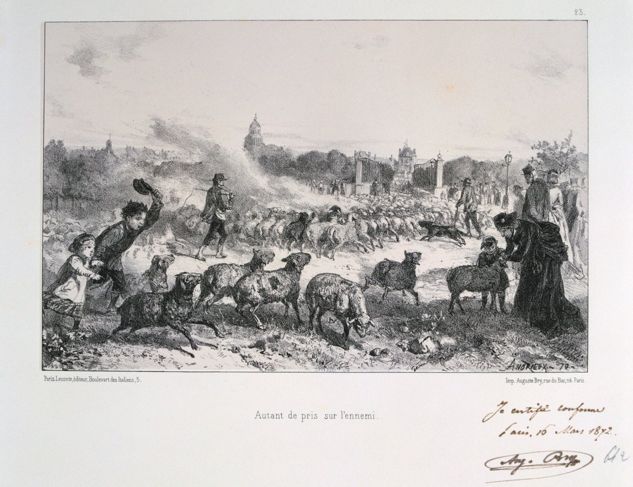 Autant de pris de lennemi, Guerra Franco-Prusiana, 1870 1872 de Auguste Bry