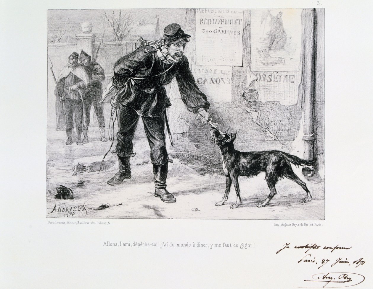 Sitio de París, Guerra Franco-Prusiana, 1871 de Auguste Bry