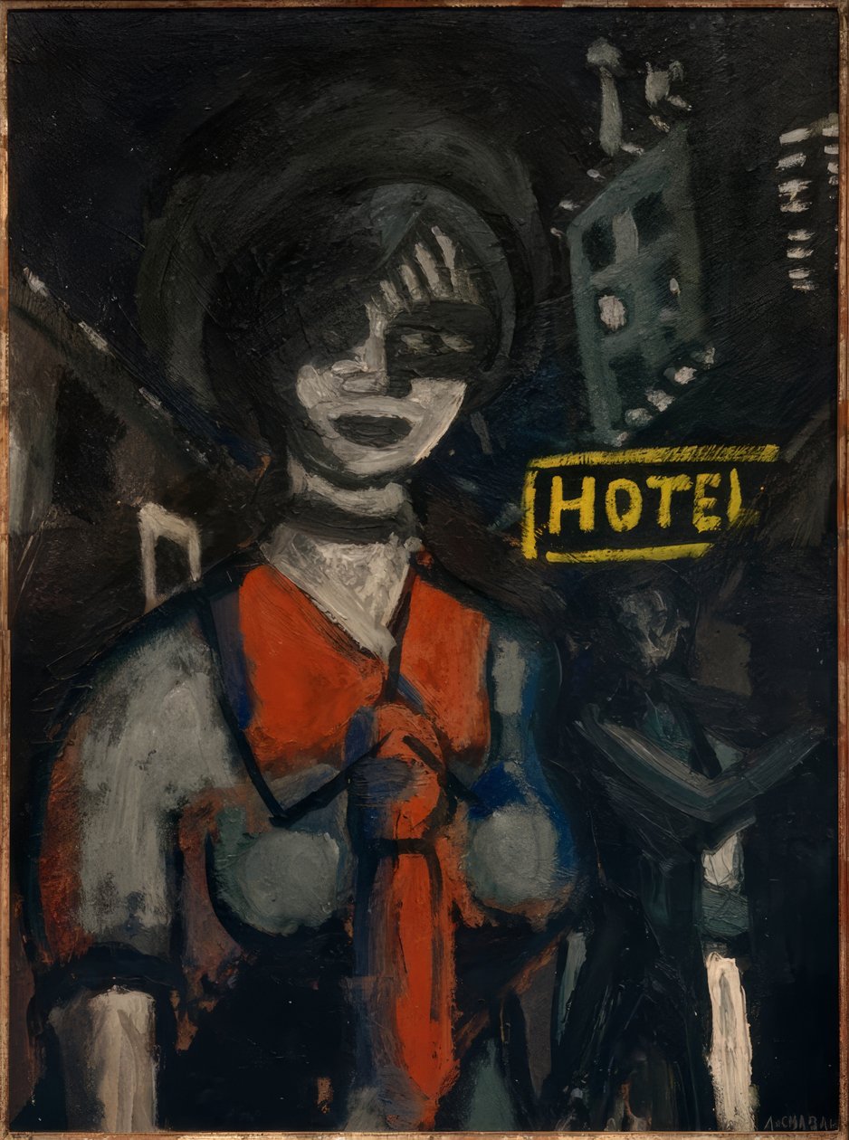 Chica con corbata roja de Auguste Chabaud