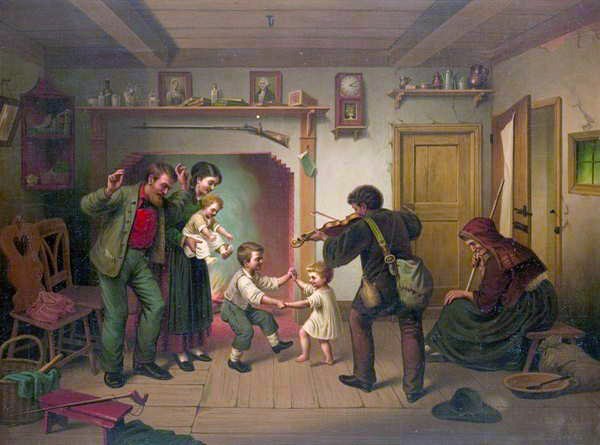 Bailando al son del violín de Auguste Dircks