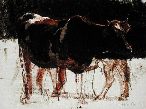 Estudio de ganado de Auguste Francois Bonheur