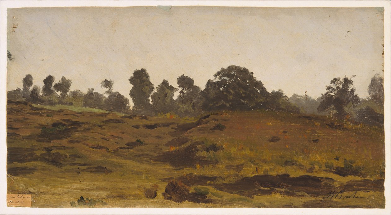 Vista de un campo, principios de 1850 de Auguste Francois Bonheur