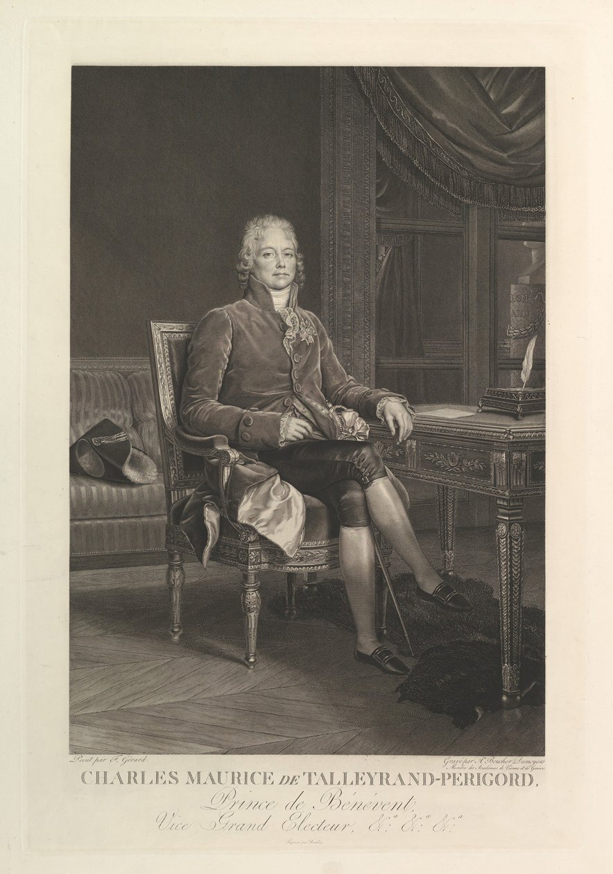 Retrato de Charles Maurice de Talleyrand-Périgord de Auguste Gaspard Louis Desnoyers
