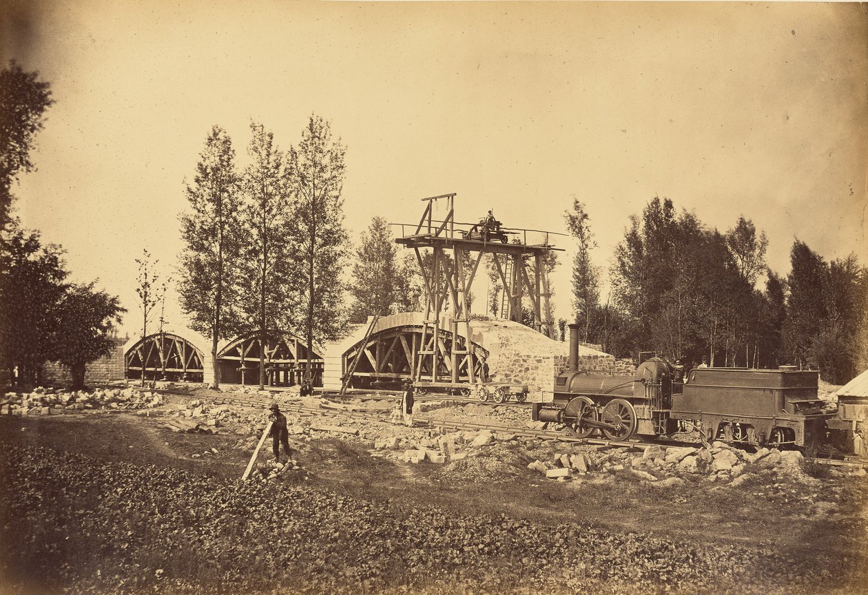 Viaducto sobre el Bonson (Valle del Loira) de Auguste Hippolyte Collard