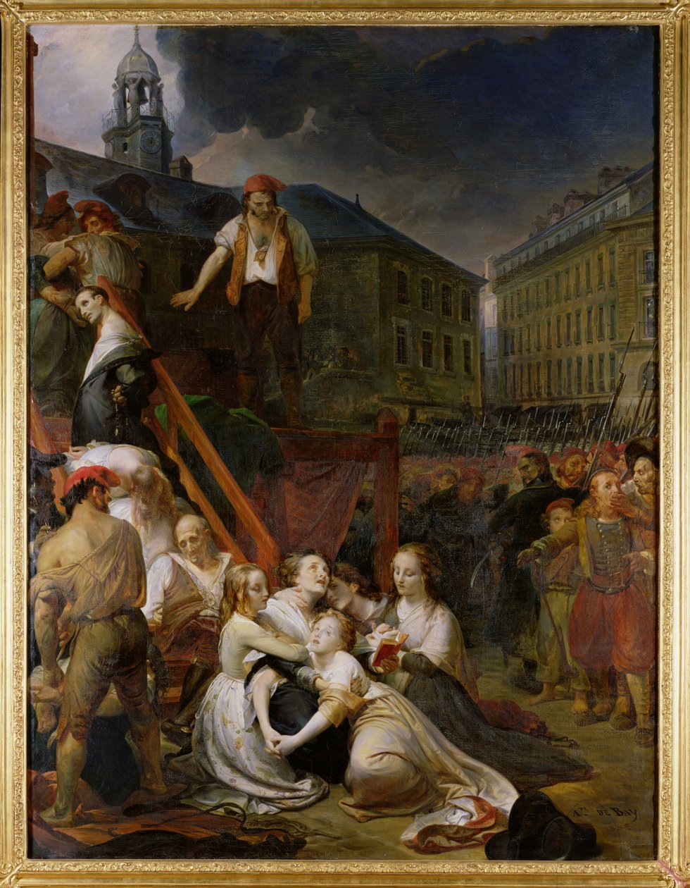 Episodio en la Plaza del Bouffay, Nantes, 1793, 1859 de Auguste Hyacinthe Debay