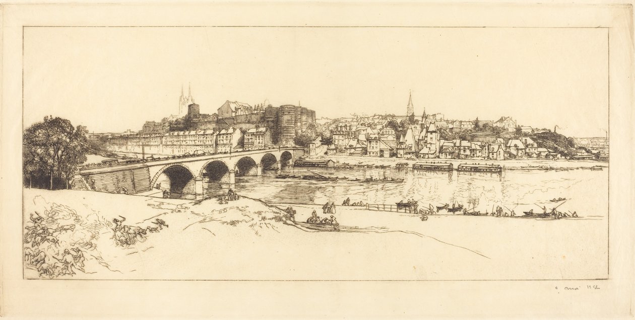 Angers - Vista panorámica de Auguste Lepere