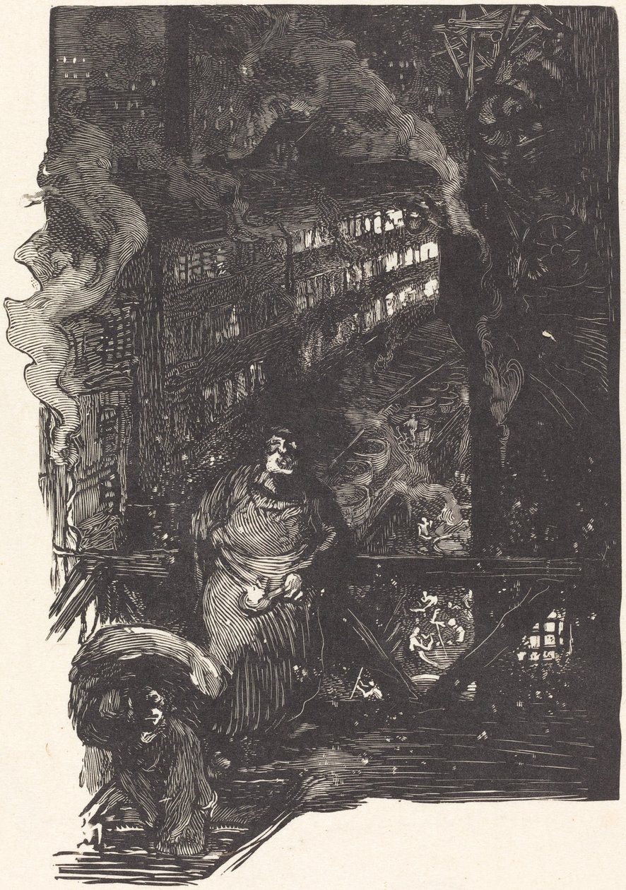 Atelier de magisserie aux Gobelins de Auguste Lepere