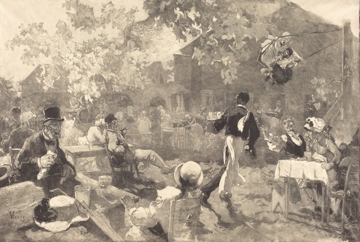 Au coq des bruyeres, 1888 de Auguste Lepere