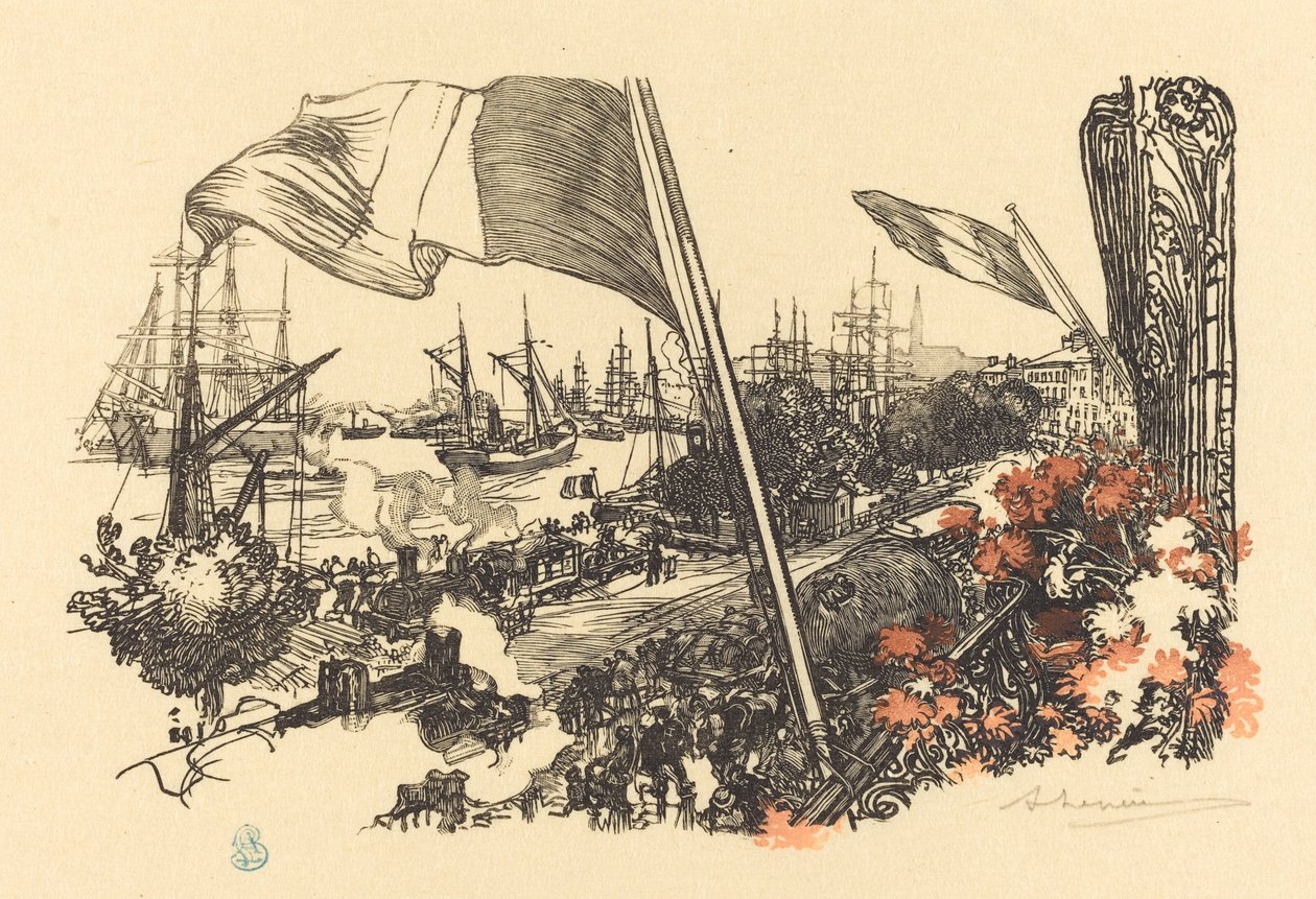 Página de dedicación, publicada 1900 de Auguste Lepere