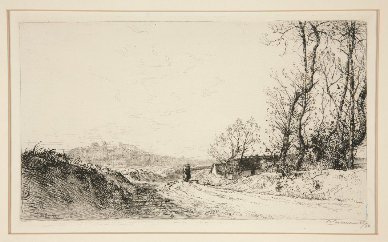 Derni?res feuilles (Vend?e) (Últimas hojas [Vendée]) de Auguste Lepere