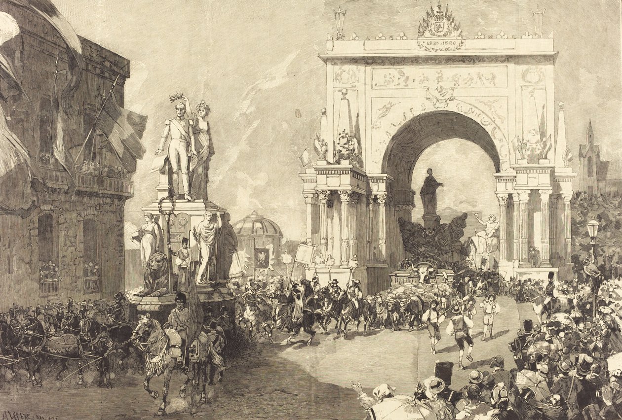 Fêtes jubilaires de Bruxelles de Auguste Lepere
