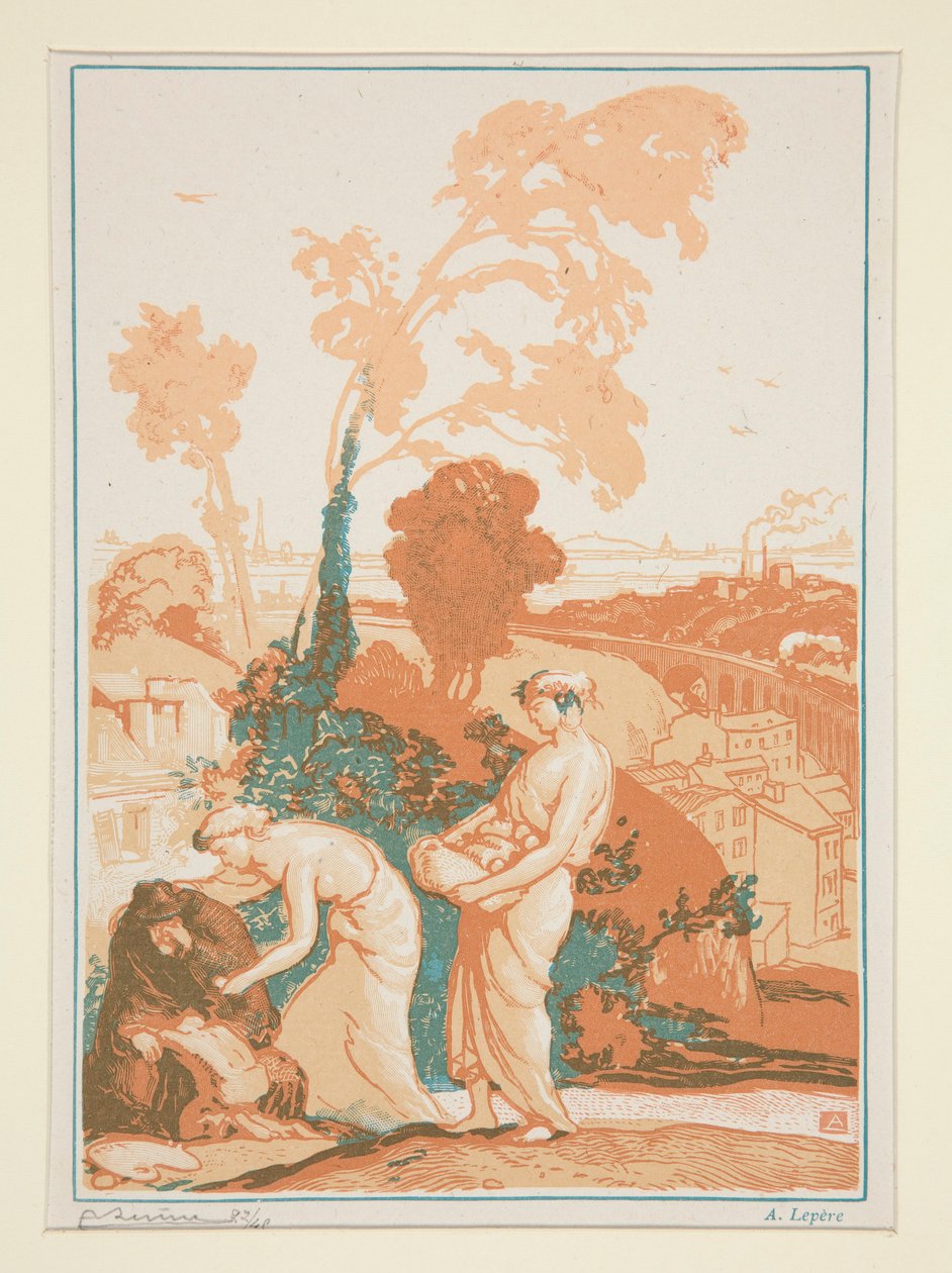 La música y la poesía al servicio de los artistas de Auguste Lepere