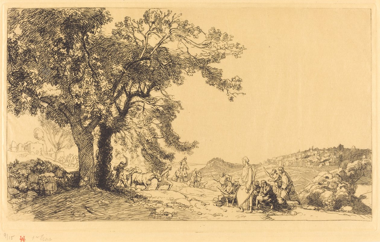 El Cristo en la mañana de ramos de Auguste Lepere