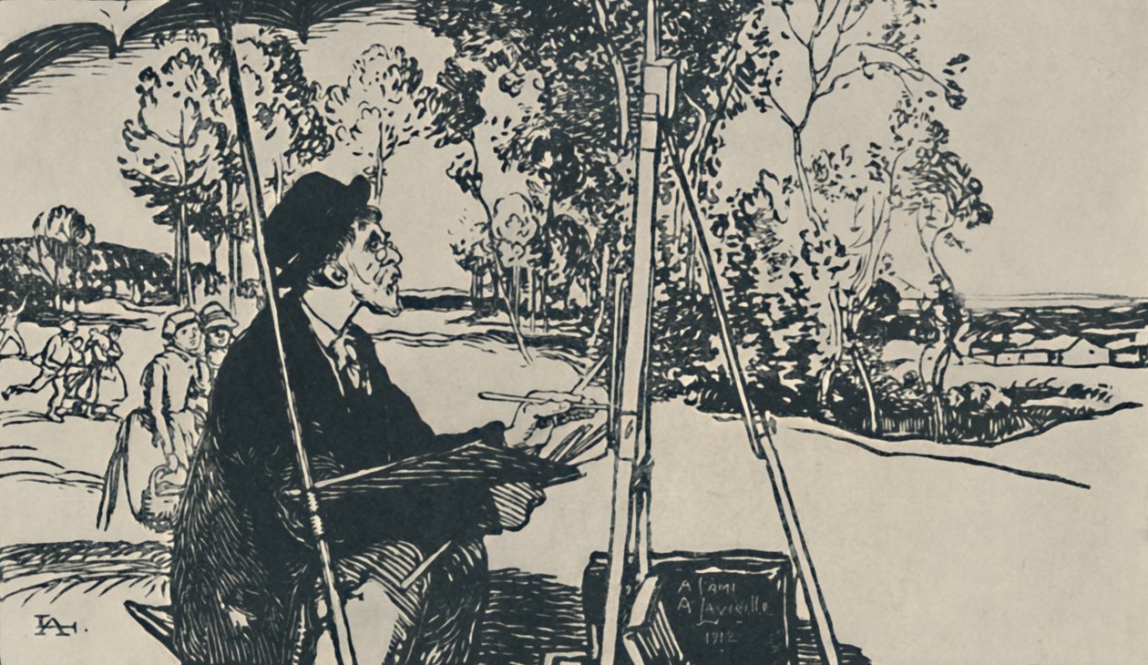 El paisajista, 1919 de Auguste Louis Lepère