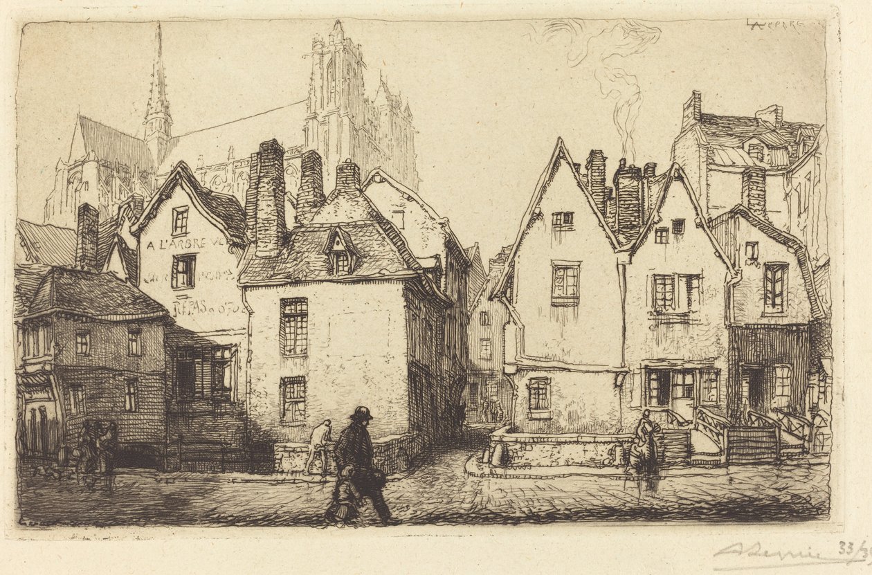 Casas Viejas en Amiens de Auguste Lepere