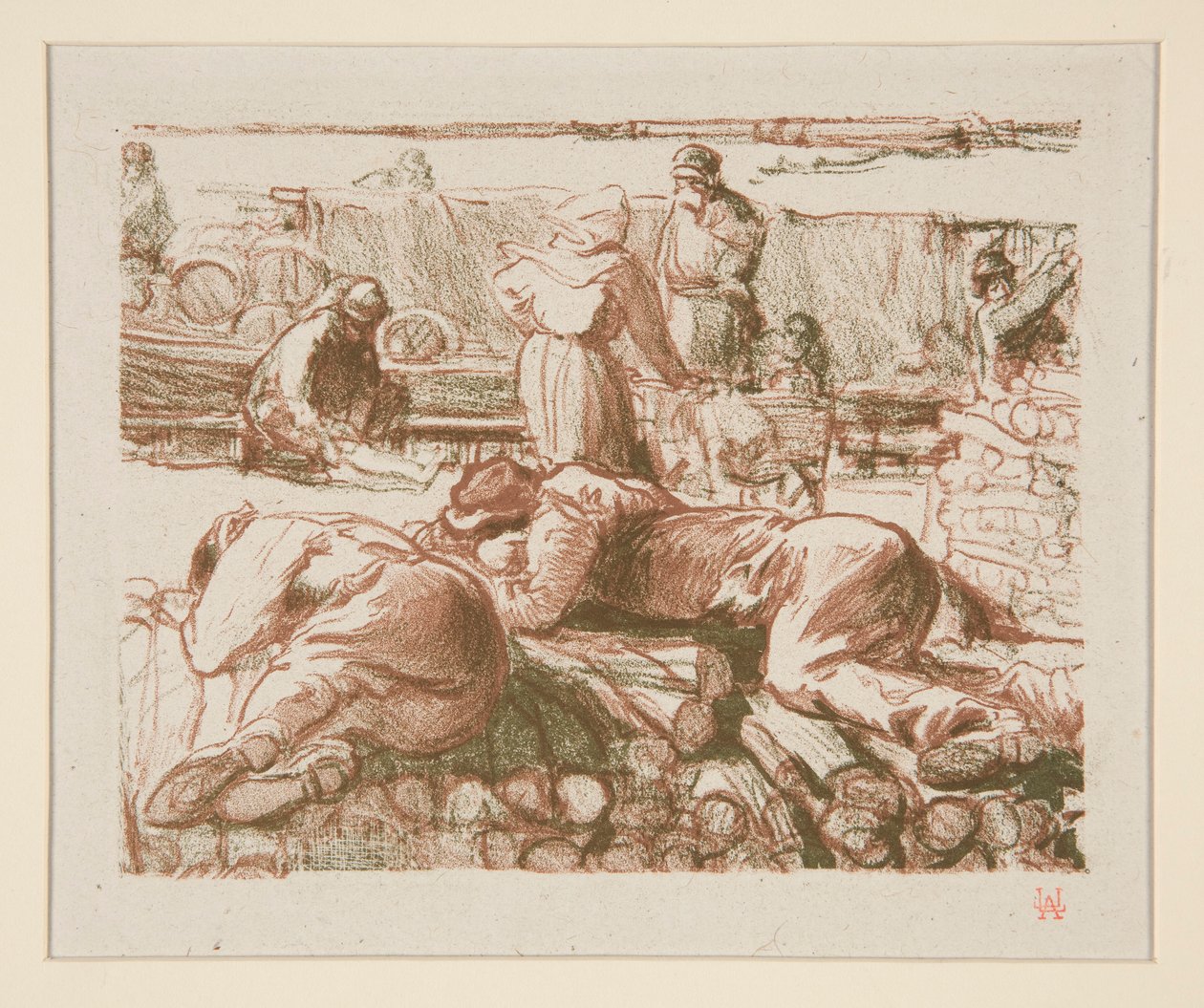 Ouvriers (trabajadoras) de Auguste Lepere