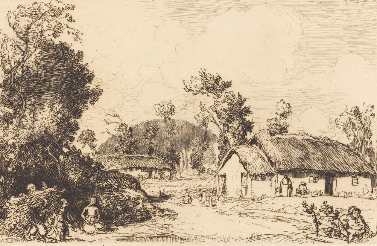 Pasatiempo de descanso, Vendee de Auguste Lepere
