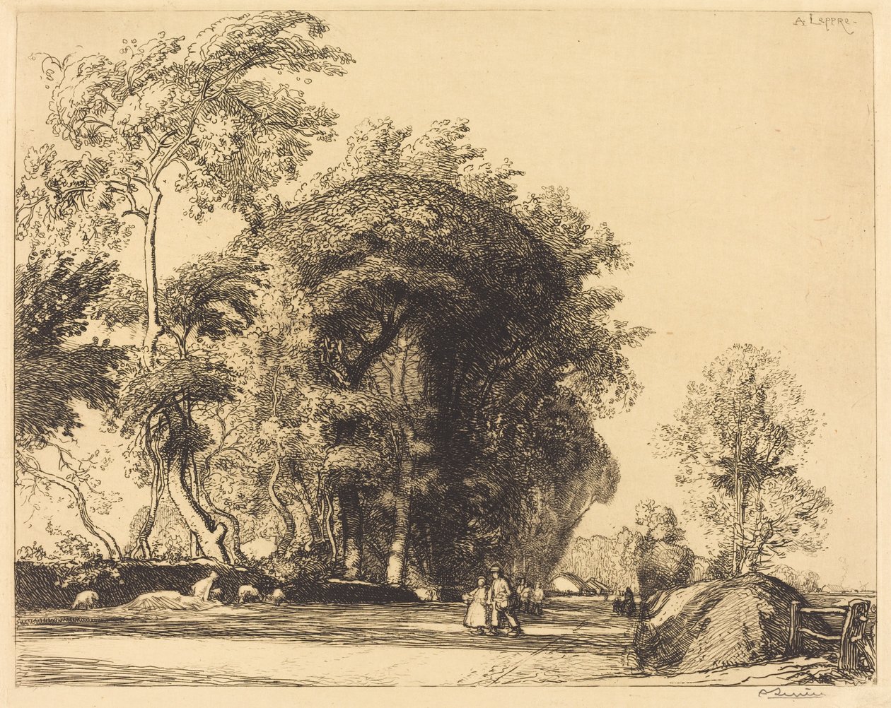 Camino de St.-Gilles, St.-Jean-de-Monts de Auguste Lepere