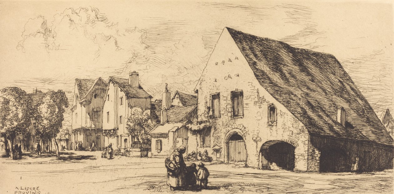 Provins Seine et Marne, 1910 de Auguste Lepere