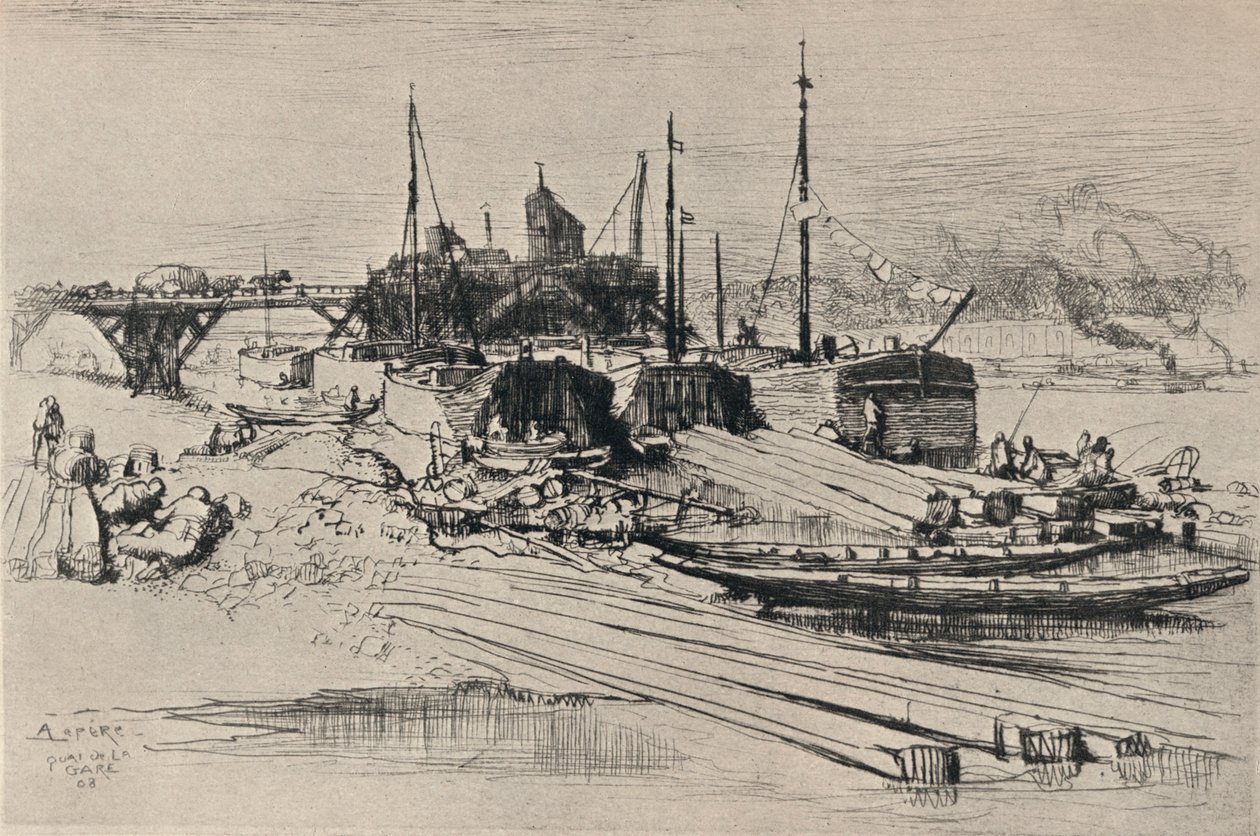 Vertedero público, Quai de la Gare, 1915 de Auguste Louis Lepère