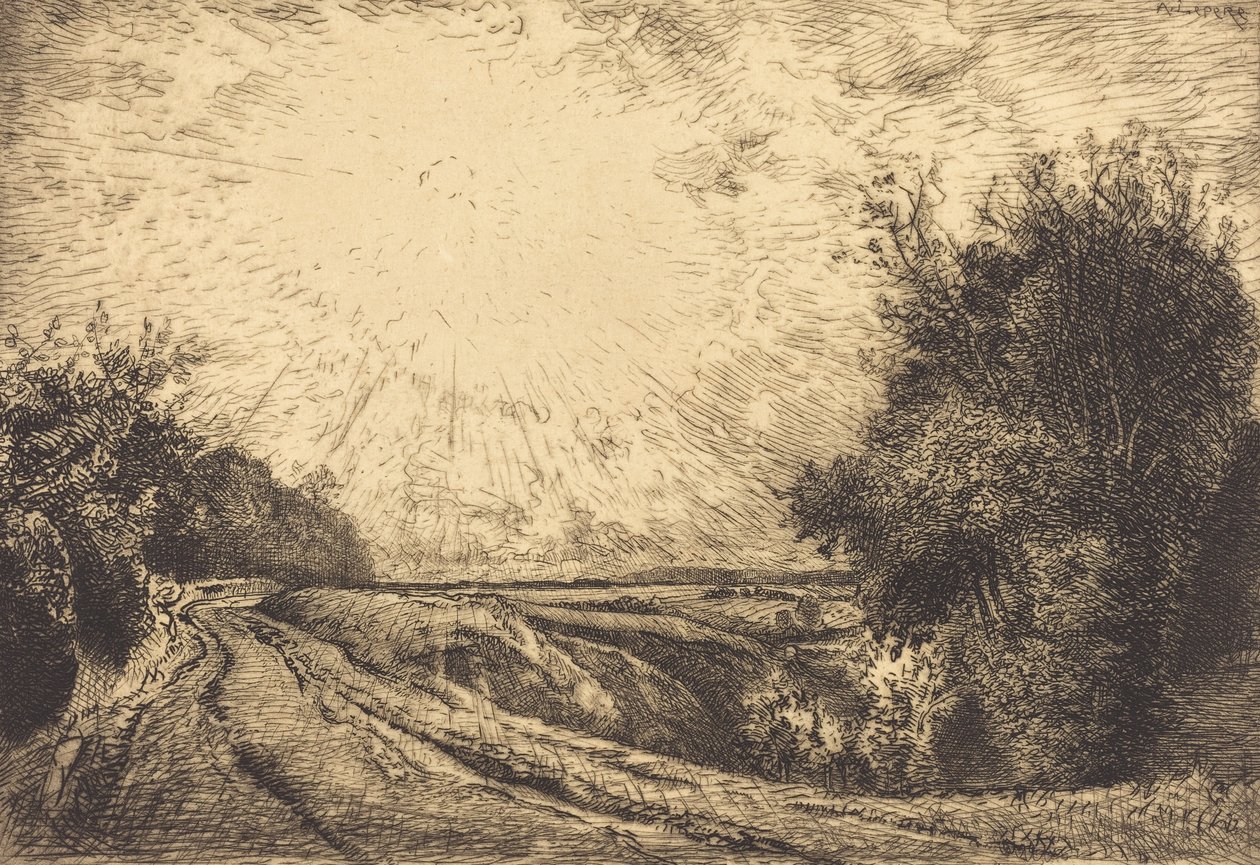 Ruta de La Houssoye, Crevecoeur-le-Grand de Auguste Lepere