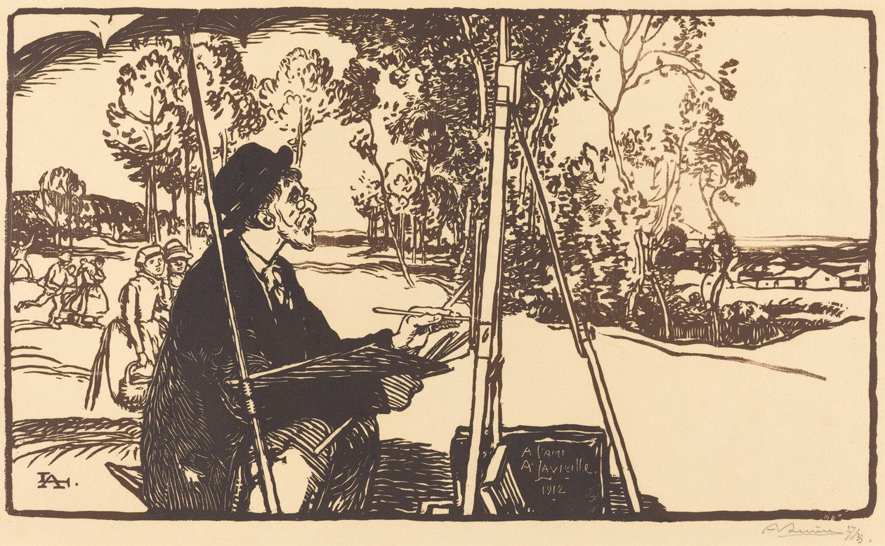 El Artista del Paisaje de Auguste Lepere