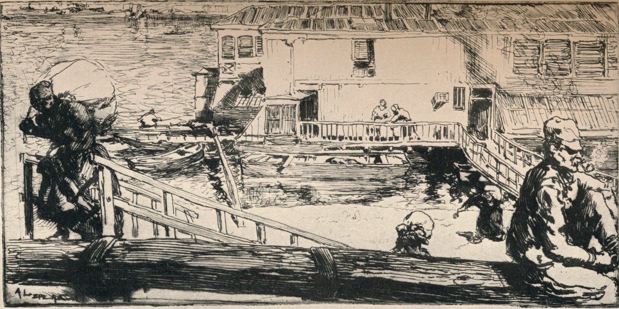 Barco de lavado, 1915 de Auguste Louis Lepère