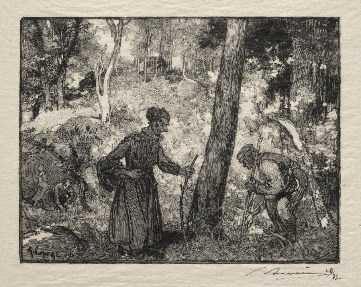 En la Roca Bernard de Auguste Louis Lepère