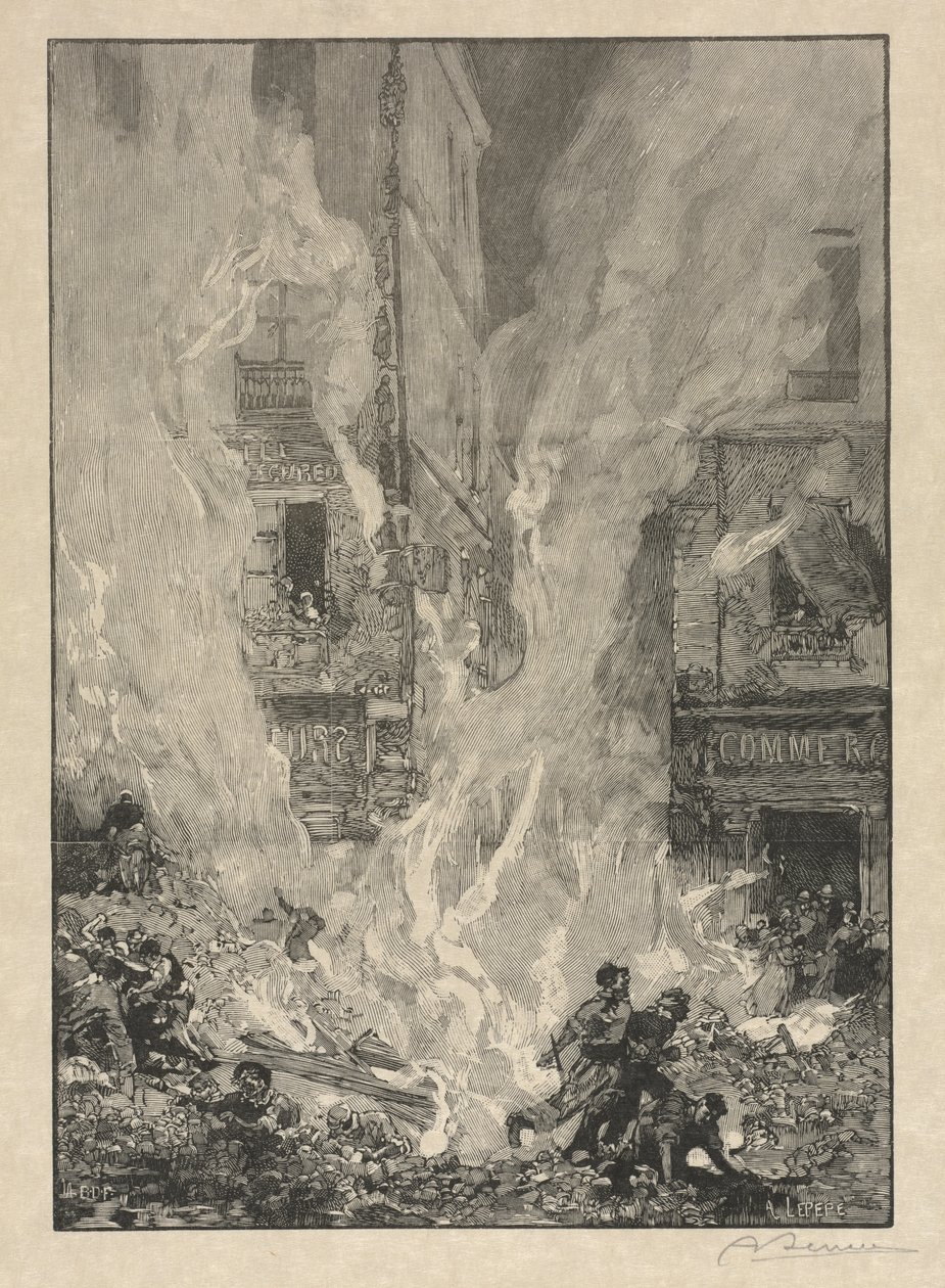 [Fuego de la ciudad] de Auguste Louis Lepère