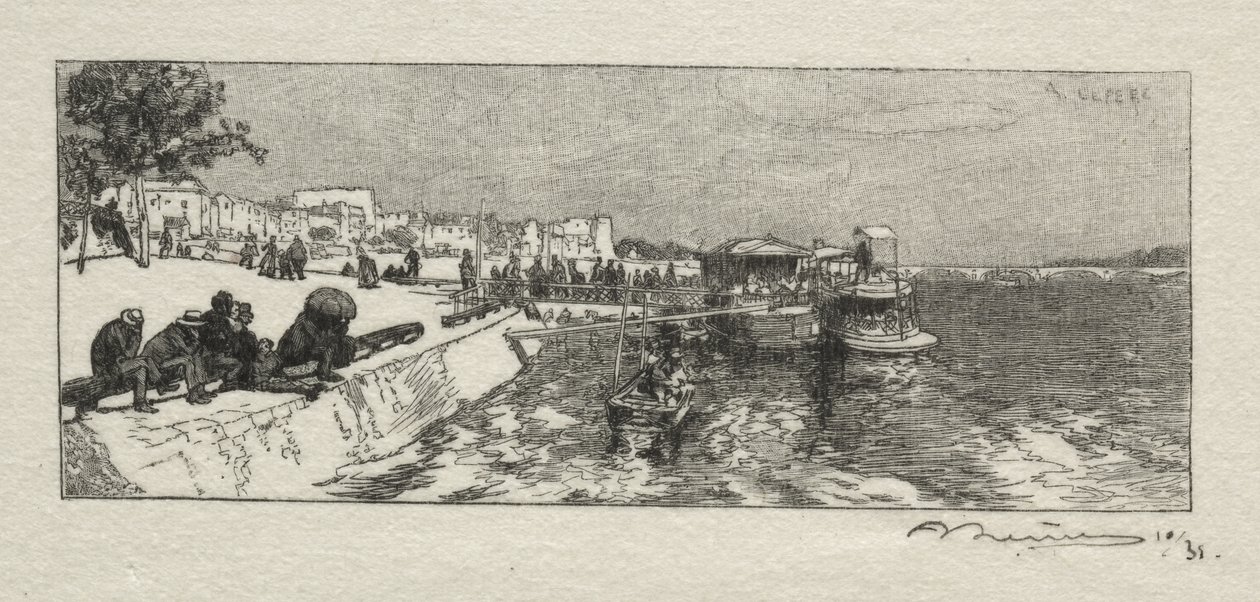 Embarcadero en Bercy de Auguste Louis Lepère