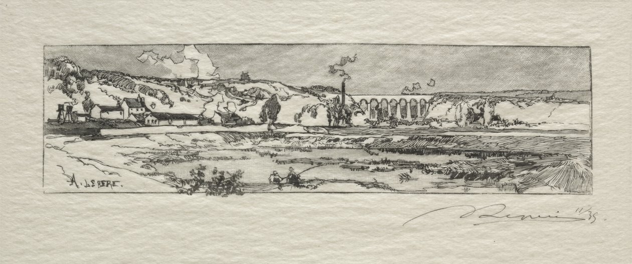 Estanque de Issy les Moulineaux de Auguste Louis Lepère