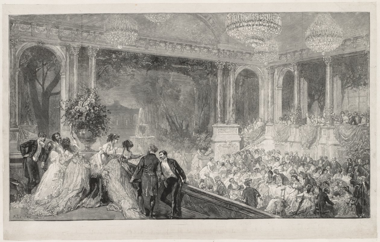 Festival en las Tullerías de Auguste Louis Lepère