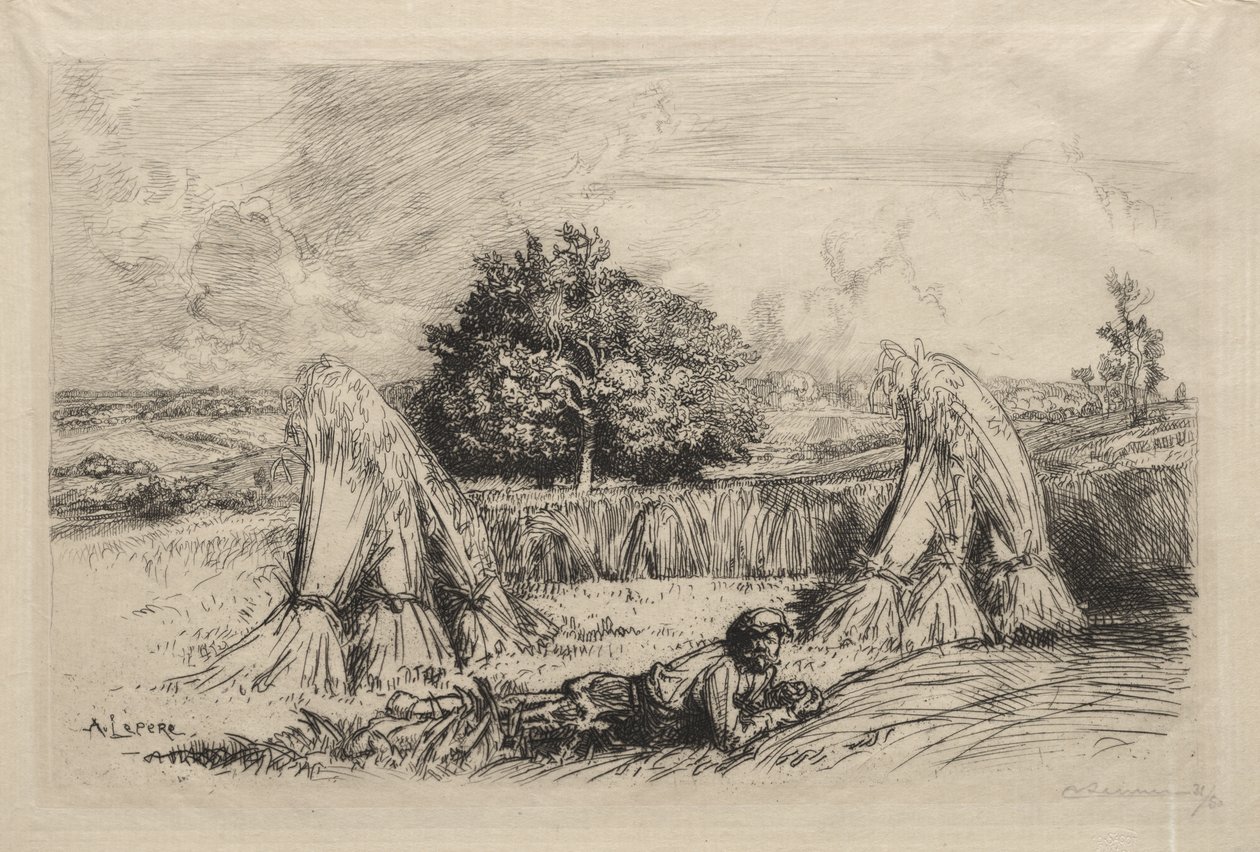 Manojos de centeno, Crèvecœur de Auguste Louis Lepère