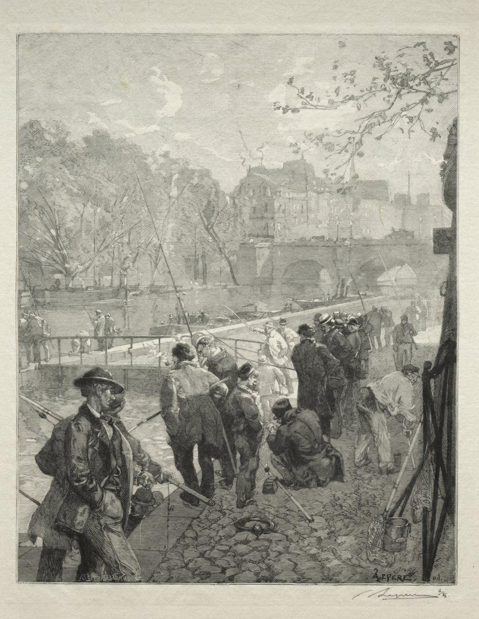 La esclusa de la Monnaie de Auguste Louis Lepère
