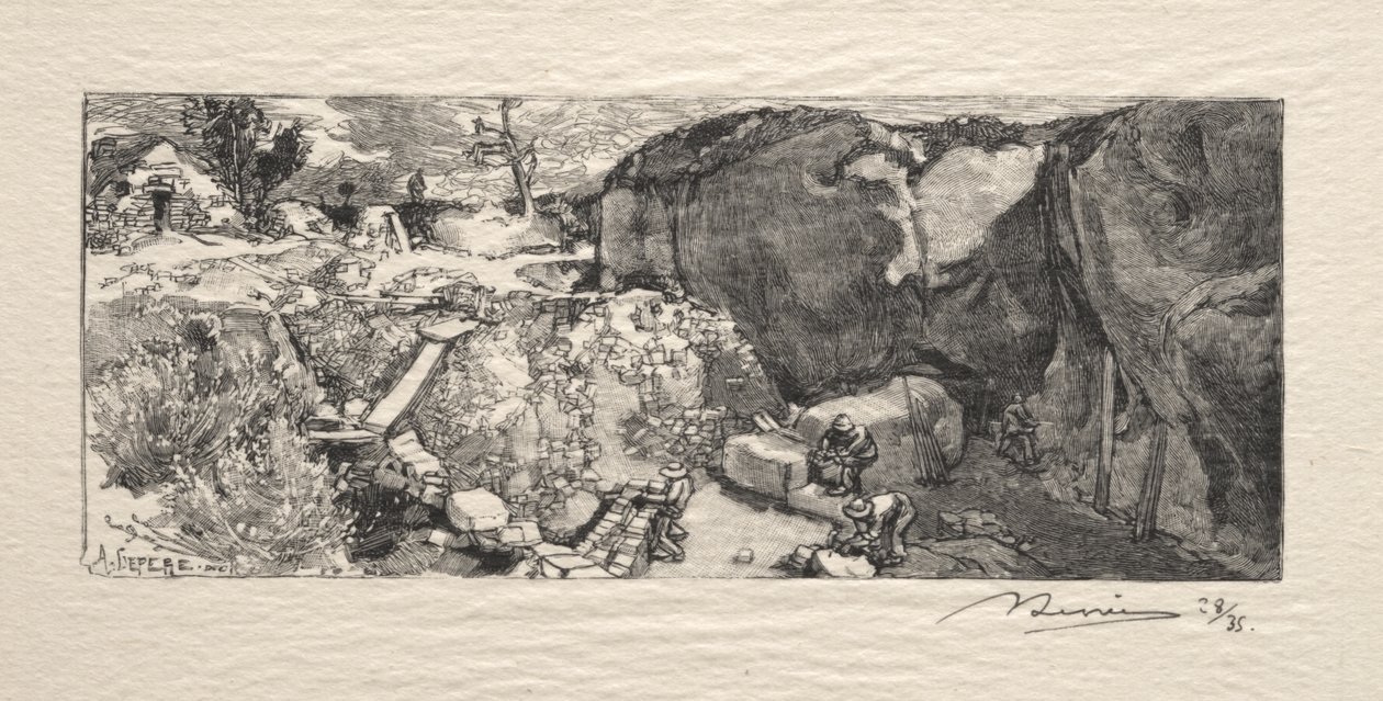 La Cantera de arenisca de Auguste Louis Lepère