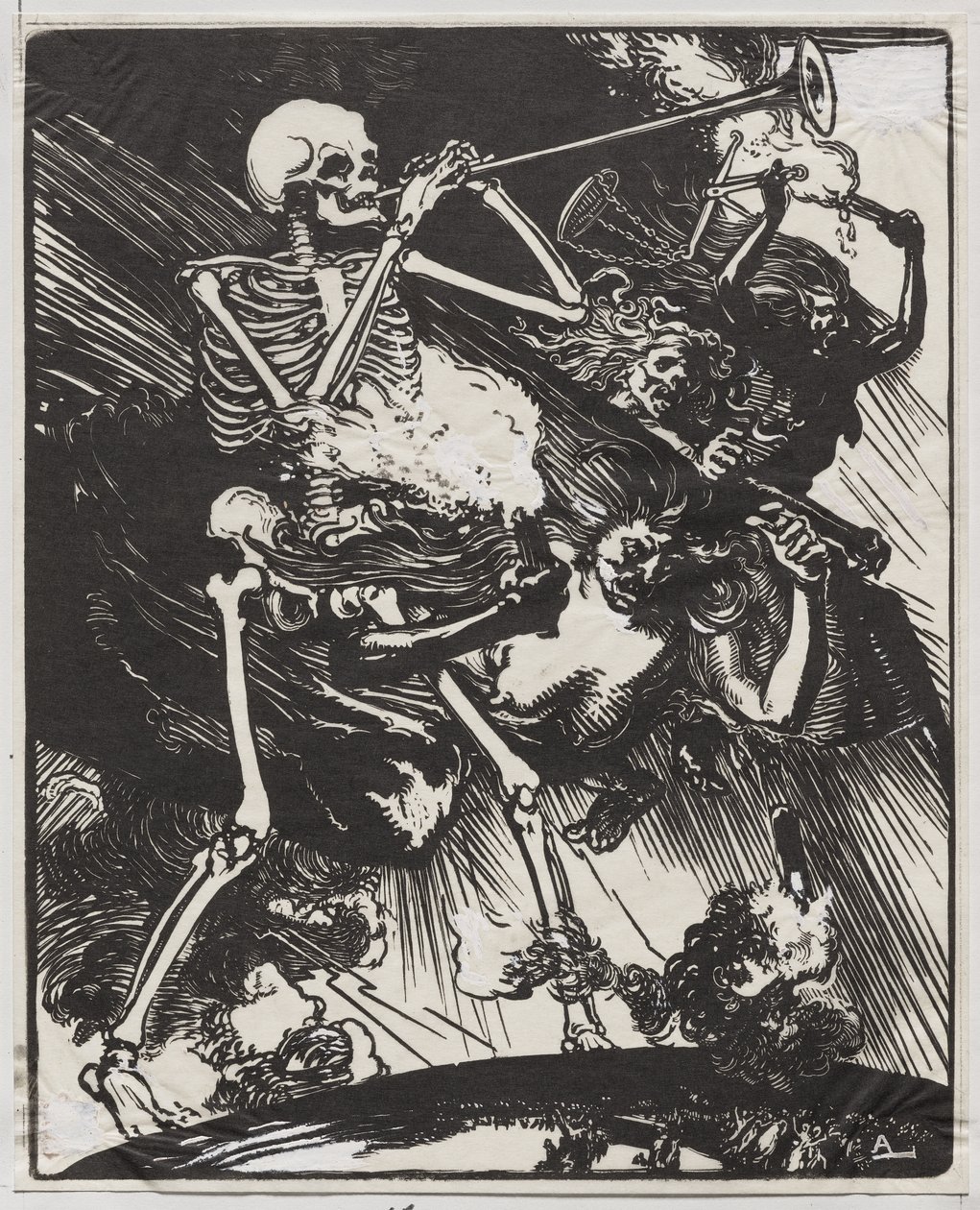 La muerte y las pasiones derritiéndose en la tierra de Auguste Louis Lepère