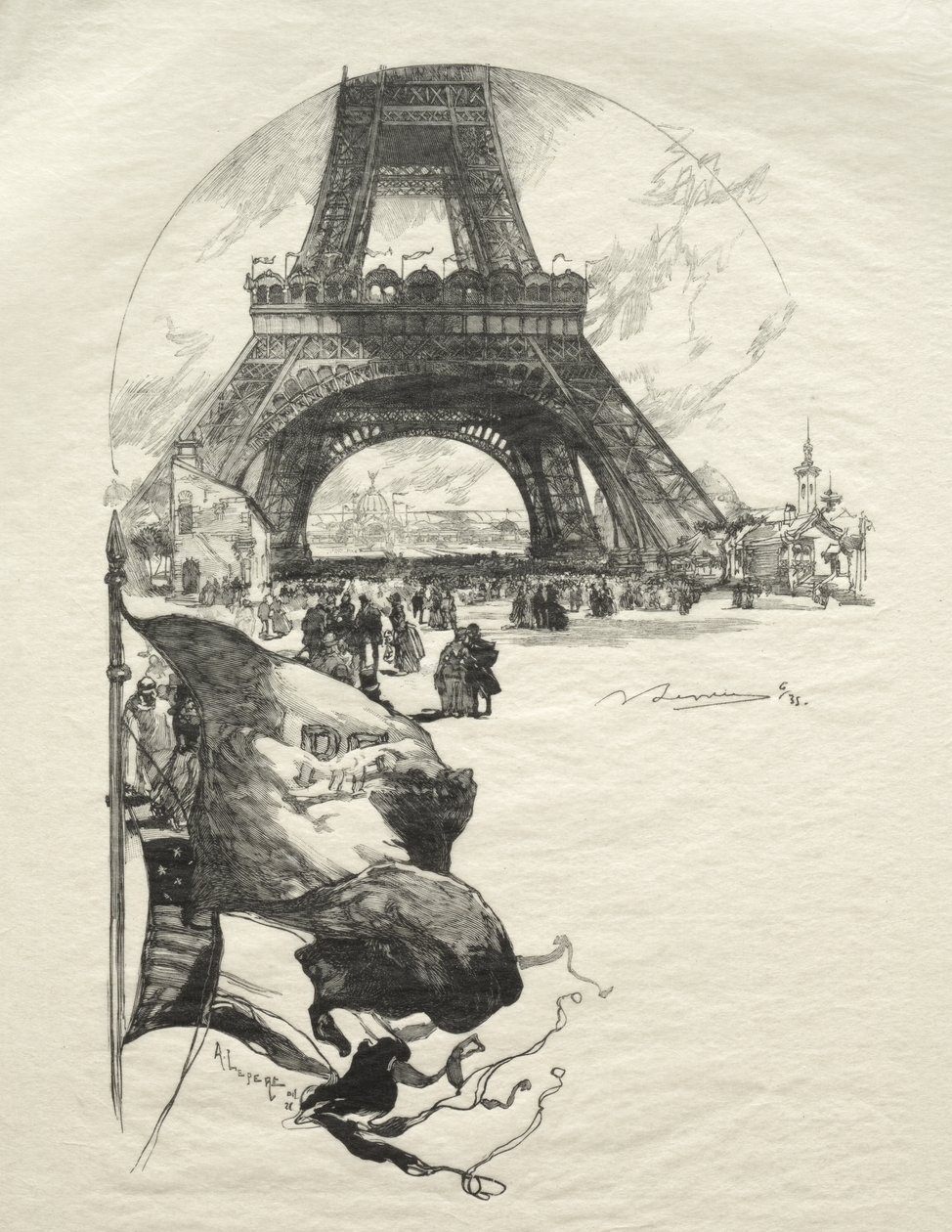 La Torre Eiffel de Auguste Louis Lepère
