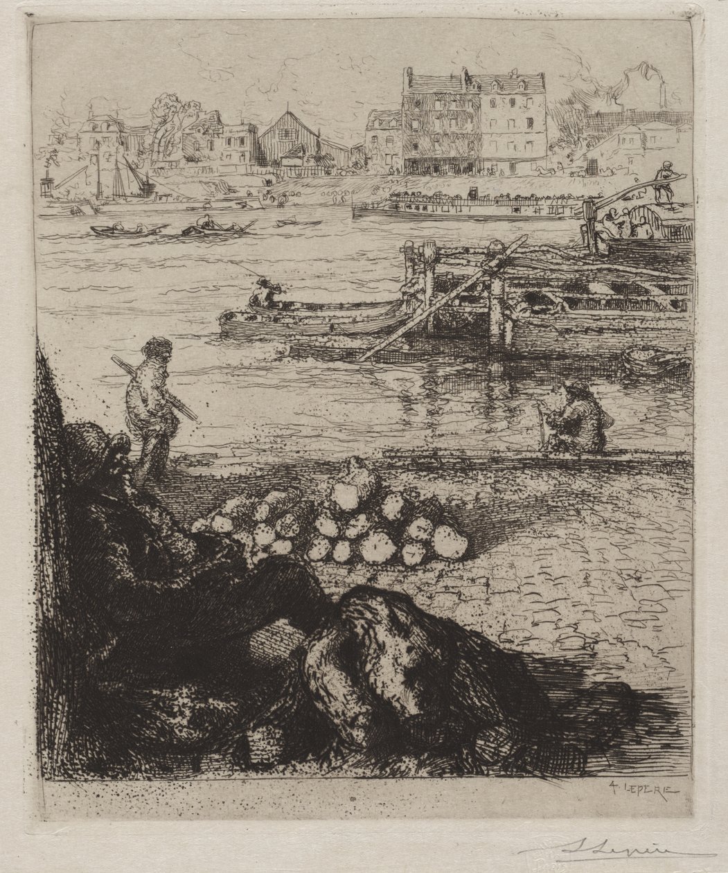 El descargador: Quai de la Gare de Auguste Louis Lepère